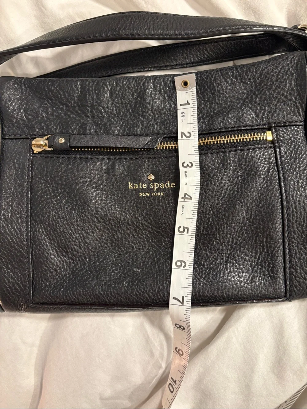 Kate Spade New York Black Pebbled Leather Crossbody Bag ✨